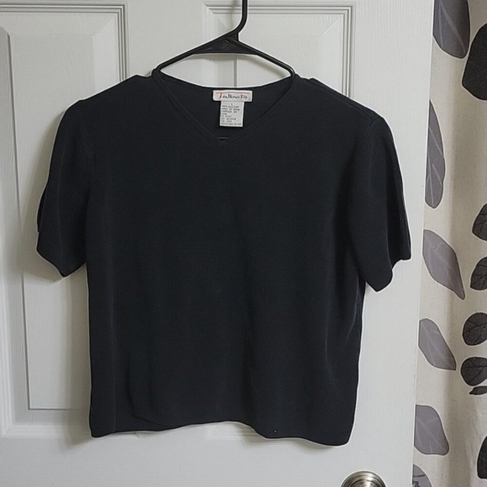Vintage Talbots 100% Silk Short Sleeve Tee